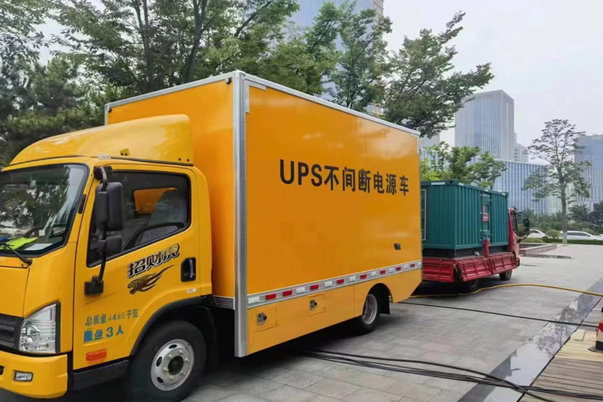 巫溪发电机租赁施工现场