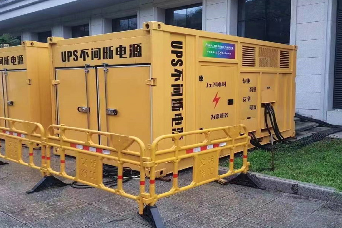 巫溪发电机租赁施工现场